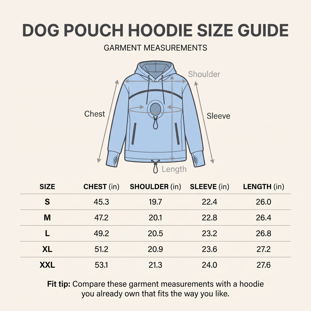 Dog Pouch Hoodie