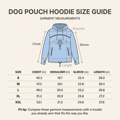 Dog Pouch Hoodie